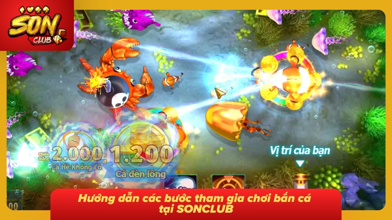 Bắn Cá Long Vương SONCLUB - Săn Cá Đỉnh Cao Cùng Bet Thủ 8 Các bước tham gia săn bắt cá cực dễ dàng cho người mới