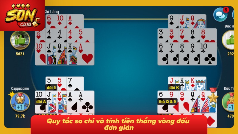 Binh Xập Xám Sonclub Cực Đỉnh - Luật Chơi Và Cách Tính Chuẩn 5 Hệ thống nhắc nhở quy tắc so chi và tính tiền cho người mới