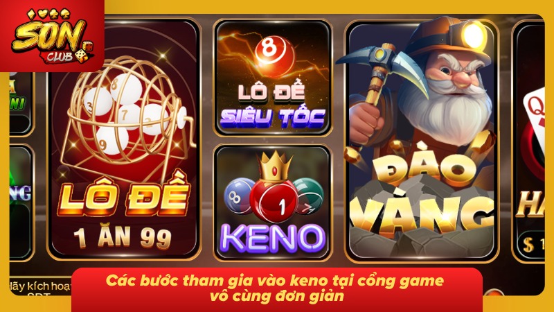 Keno Sonclub – Cẩm Nang Chơi Keno & Cách Tính Thưởng 6 Quy trình tham gia Keno được hướng dẫn đơn giản theo từng bước