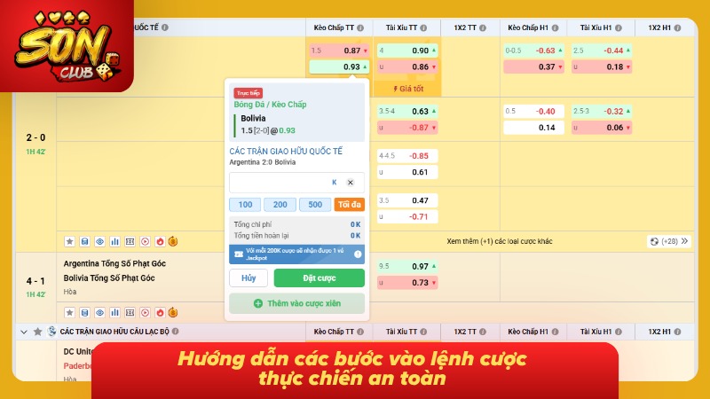 Kèo chẵn lẻ - Hướng dẫn chiến thuật đầu tư chuẩn Sonclub 3 Thao tác vội vàng dễ dẫn đến việc chọn nhầm loại vé cược không mong muốn