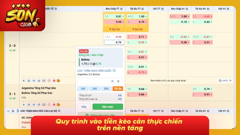 Kèo Chấp Hòa Sonclub: Cẩm Nang Cá Cược Toàn Tập Từ Cao Thủ 5 Hướng dẫn vào tiền kèo cân từ A đến Z