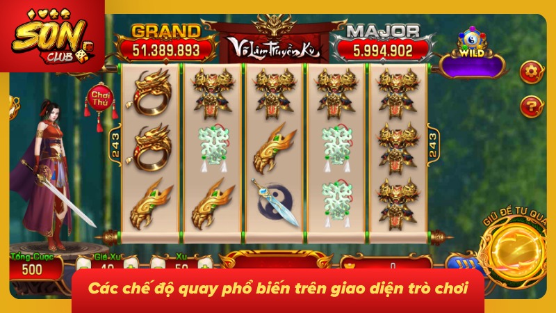 Nổ Hũ Đổi Thưởng SONCLUB: Khám Phá Sảnh Quay Và Mẹo Cực Chất 5 Đa dạng chế độ quay cực ngầu khi tham gia quay thưởng