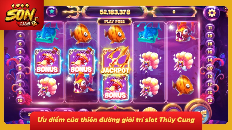 Nổ Hũ Thủy Cung Sonclub - Siêu Phẩm Slot Game Hot Nhất Năm 2 Ưu điểm của game slot với chủ đề đại dương